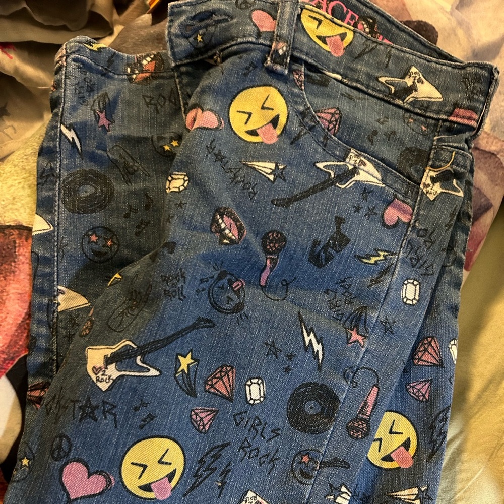 EUC Children’s Place Stretch Girl Rock Jeggings